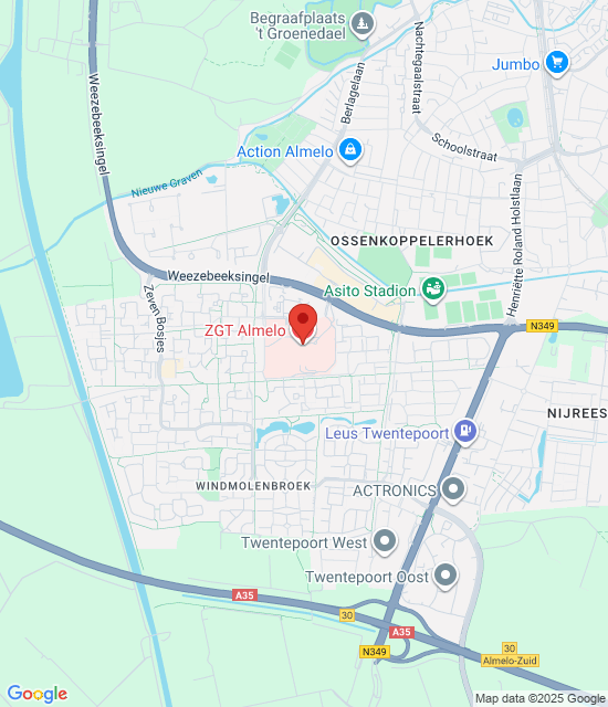 Google maps afbeelding voor Huisartsenspoedpost Almelo