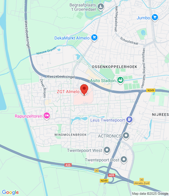 Google maps afbeelding voor Huisartsenspoedpost Almelo